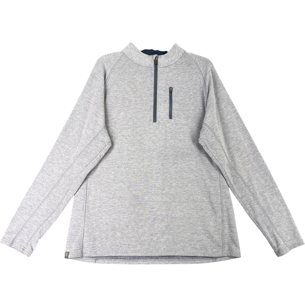 Free Fly Quarter Zip Pullover Mens L Bamboo Performance Gorpcore Coastal Utility